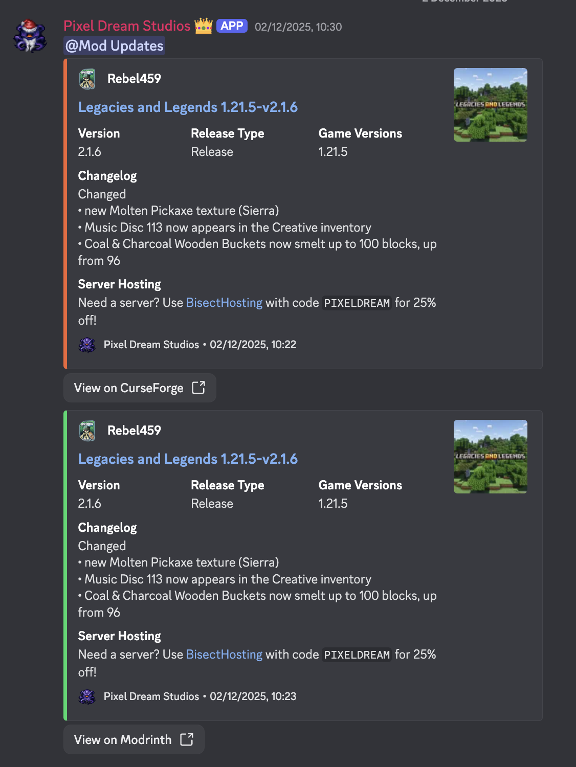 Automatic updates demo